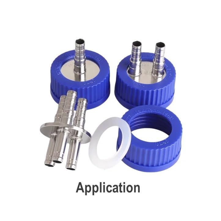 Gärtank-Reaktor-Zufuhrabdeckung, Verbrauchsmaterial, Edelstahlstangen, SS-Nachfüllabdeckung for Rohr 7 mm, ohne blaue Kopfraumkappe(Four Bars)