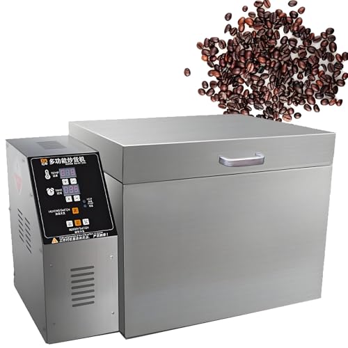 PioMue Macchina per tostare Il caffè elettrica, tostatrici per caffè con temporizzazione Automatica, per Uso Domestico e Commerciale, Cereali integrali saltati in Padella Type5