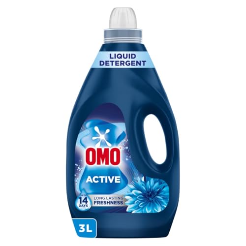 OMO Laundry Liquid Detergent Active 3L up to 100% Stain Removal in 1 Wash Long-Lasting Freshness
