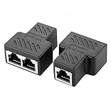 USO: cuando se utiliza en un par, solo se necesita un cable de red entre dos divisores ethernet. Un distribuidor LAN 1 a 2 conecta dos fuentes de señal de red diferentes y el otro divisor de cable de red conecta dos dispositivos de red para lograr una sincronización entre dos ordenadores u otras redes de red.