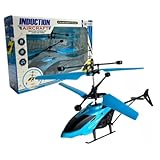 Avião Helicóptero Drone Recarregável Usb Sensor De Mão, Brinquedo Infantil. (Azul)