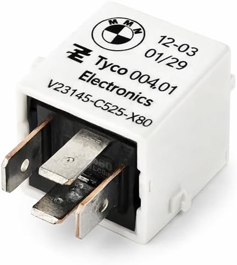 Genuine OEM Fuel Injection Relay Motronic 5-Prong White for BMW E30 E32 E34 E36 E38 318i 318is 318ti 325 325e 325es 325i 325is 325iX 525i 530i 535i 540i 735i 735iL 740i 740iL 750iL M3 M5 Natural Asp