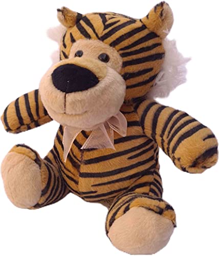 Pelúcia Animais Safari Com Lacinho 23Cms Fizzy (Tigre)