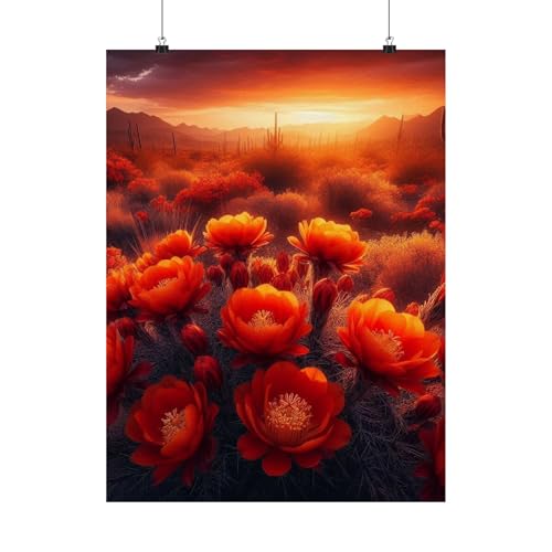 The Fiery Red Flowers in Arizona’s Desert Spring Bloom -