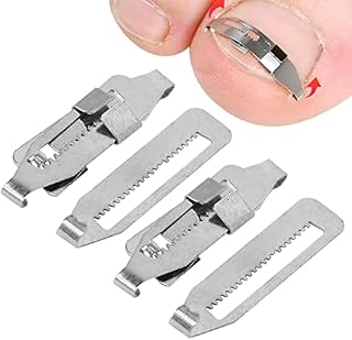 Ingrown Toenail Corrector, 2 Pcs Paronychia Correction Tool Stainless Steel Ingrown Toenail Corrector Pedicure Tool for Toenail Correction