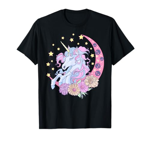 Pastel Goth Unicorn Japanese Anime Kawaii Creepy Cute Maglietta