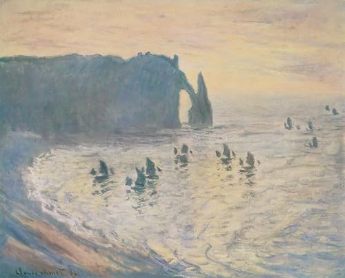 Impression d'affiches Les falaises d'Etretat de Claude Monet affiche toile décoration murale