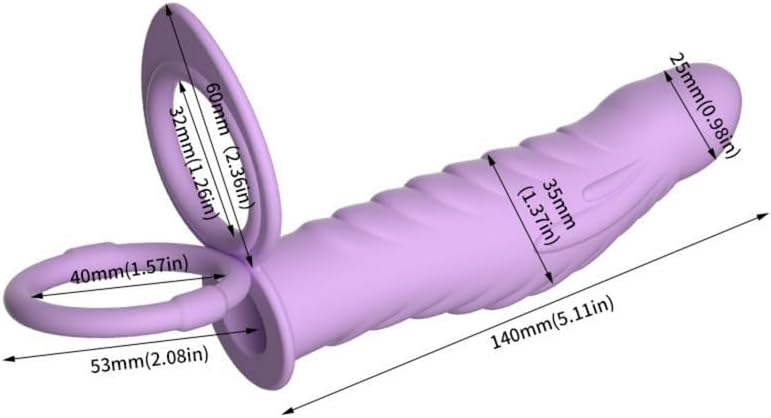 140mm High Elasticity, Soft and Delicate Buttocks, Striped Pattern Increases Friction, with Tension Pull Tab+Y1 (Purple)