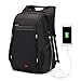 Produktbild Wind Took 15,6 Zoll Laptop Rucksack Herren Reiserucksäcke mit USB-Ladeanschluss Anti Diebstahl für Business Schule Uni, 30 x 16 x 45, Schwarz