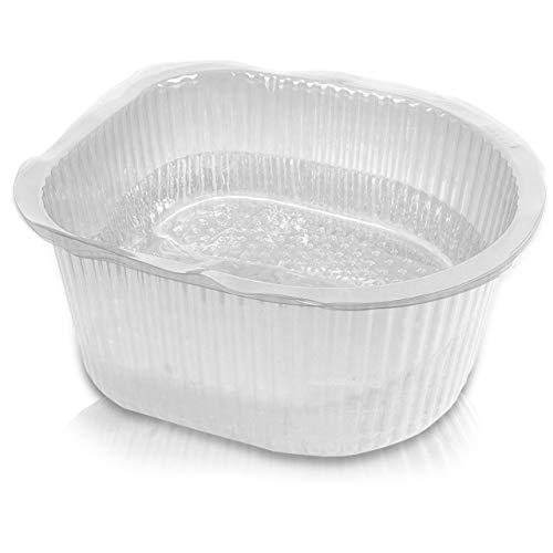 [Premium] Lot de 100 protections de pédicure jetables pour bain de pieds - Protections de pédicure pour baignoire à pieds, revêtement en plastique pour spa à pieds, revêtement pour détox - Transparent Cover