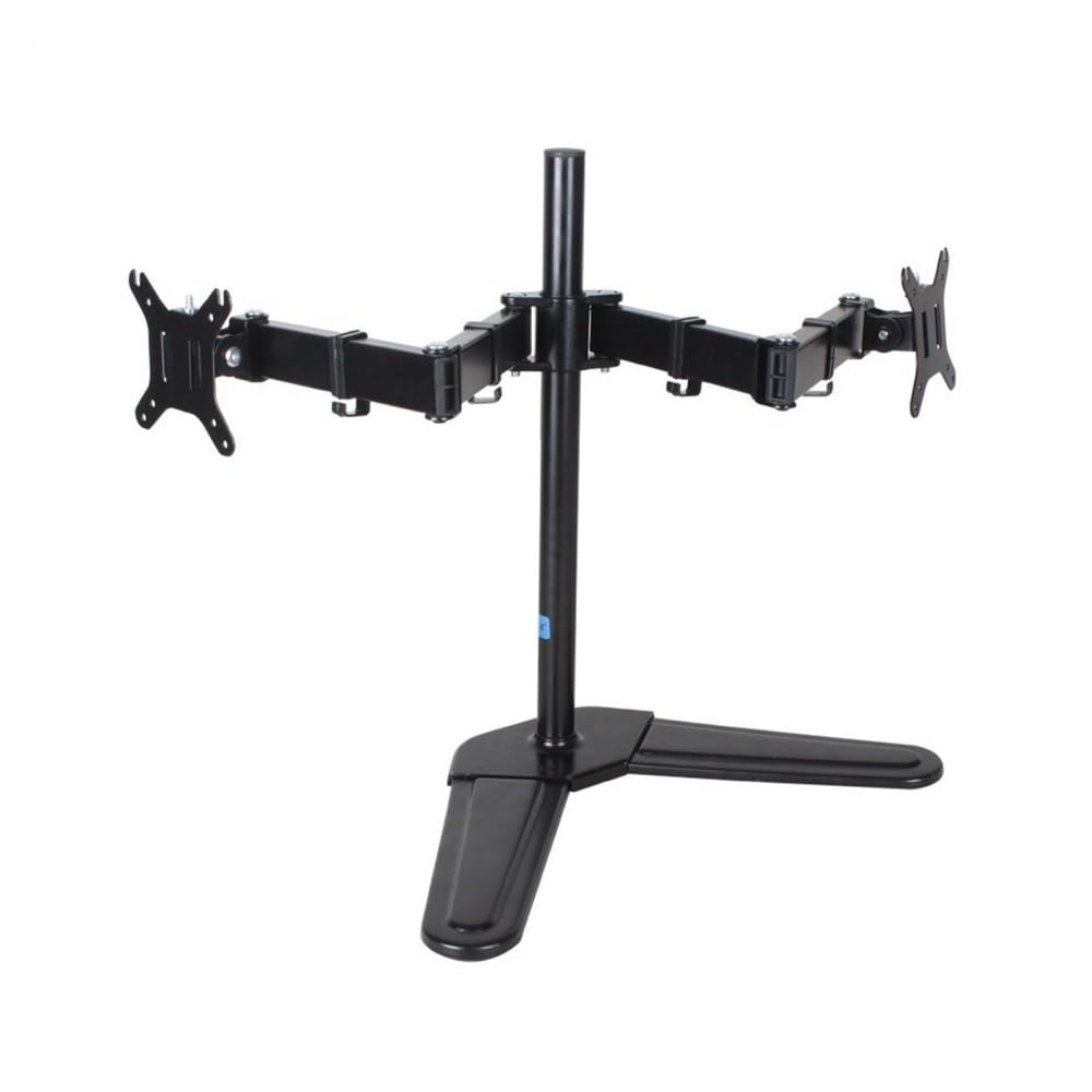 SaryEdge Height - Adjustable Monitor Stand Arm Dual Monitor Desk Mount, Fully Adjustable Dual Monitor Arm for 2 Monitors, Heavy Duty Steel Dual Monitor Stand F,
