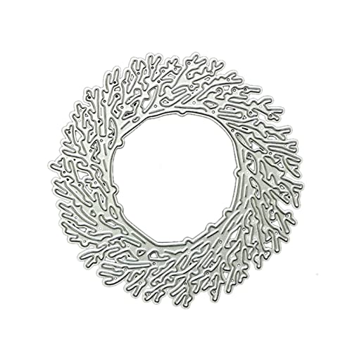 MISUVRSE Circuito redondo metal cortadoras scrapbooking plantilla troquelado tarjeta de corte en relieve metal tormentas de corte para scrapbooking
