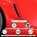 Car Fender Side Vents Cover trim Compatible with Chevy Corvette C6 2005-2013, Air Flow Intake Hole Grille Spoiler Auto Exterior Accessories, C6 Accessories (carbon fiber pattern)