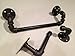 25 Home Decor Complete Bathroom Set of Industrial Black Pipe with Toilet Paper Holder, Rack, and 14