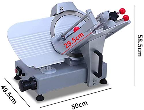 LKNJLL Elektro-Allesschneider mit glatter Klinge, 250W Fleischschneidemaschine Brotschneidemaschine Lebensmittel Cutter… – Bild 3