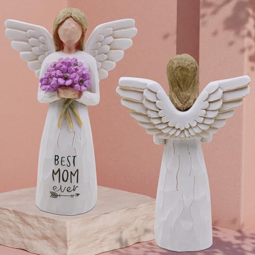 AUKEST Mothers Day Birthday Gifts for Mom - Mom Gifts from Daughter, Son - Mother of The Bride Gifts Hand-Painted Figure - Image 6