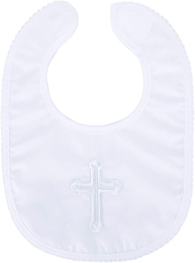 Baptism Bib for Baby Boy and Girl