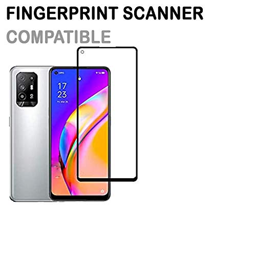 Image of Screen Protector for Oppo F19 Pro Plus (Black) Tempered Glass Edge-to-Edge 6D Screen Guard With Installation Kit