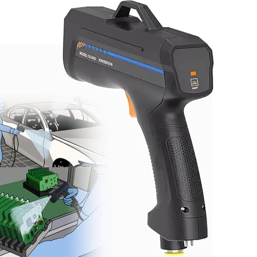 MLYYYDSS Ionizing Air Gun Anti-Static Gun Ion Balance for Static Elimination with Dust Detection Light Effective and Safe Anti-Static Solutions A
