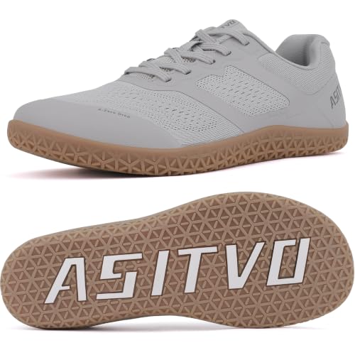 Image of ASITVO Barefoot Shoes Men Wide Walking Zero Drop Cross Trainer Gym Sneakers | Minimalist Grounding Walking Width Toe Box Knit Seamless Upper Colorful