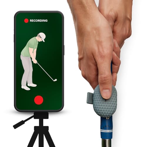 SnapSwing Hands-Free Golf Swing Recorder – Instantly Film Every Swing from Your Club Grip – Fix...