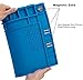 Premium Heat Resistant 932°F Blue Magnetic Repair Work Mat Large Silicone Soldering Mat for Soldering, Electronics, Computer Cellphone Repair, BGA Soldering Gun Iron Workbench Protection
