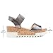 DREAM PAIRS Womens Open Toe Ankle Strap Casual Flatform Platform Sandal, Pewter-2-8 (Reed-2)