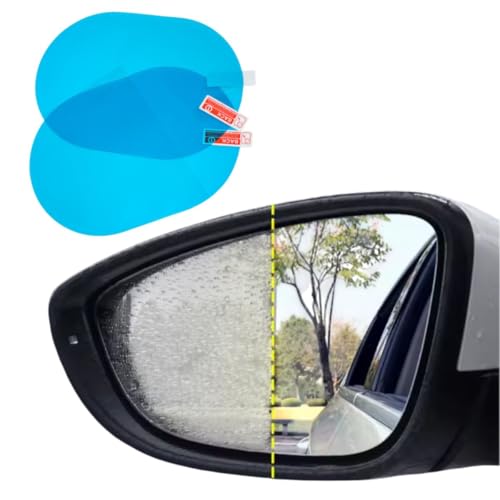 Kit 2 Película Anti Chuva Espelho Retrovisor Carro Reflexo