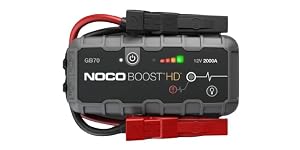 Battery Portable Jump Starter 12 Volt Lead-Acid Batteries 2000 Amp Peak One USB Port For Charging Smartphones And