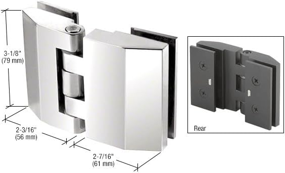 CRL Regal 180 Series Chrome Glass-to-Glass Hinge