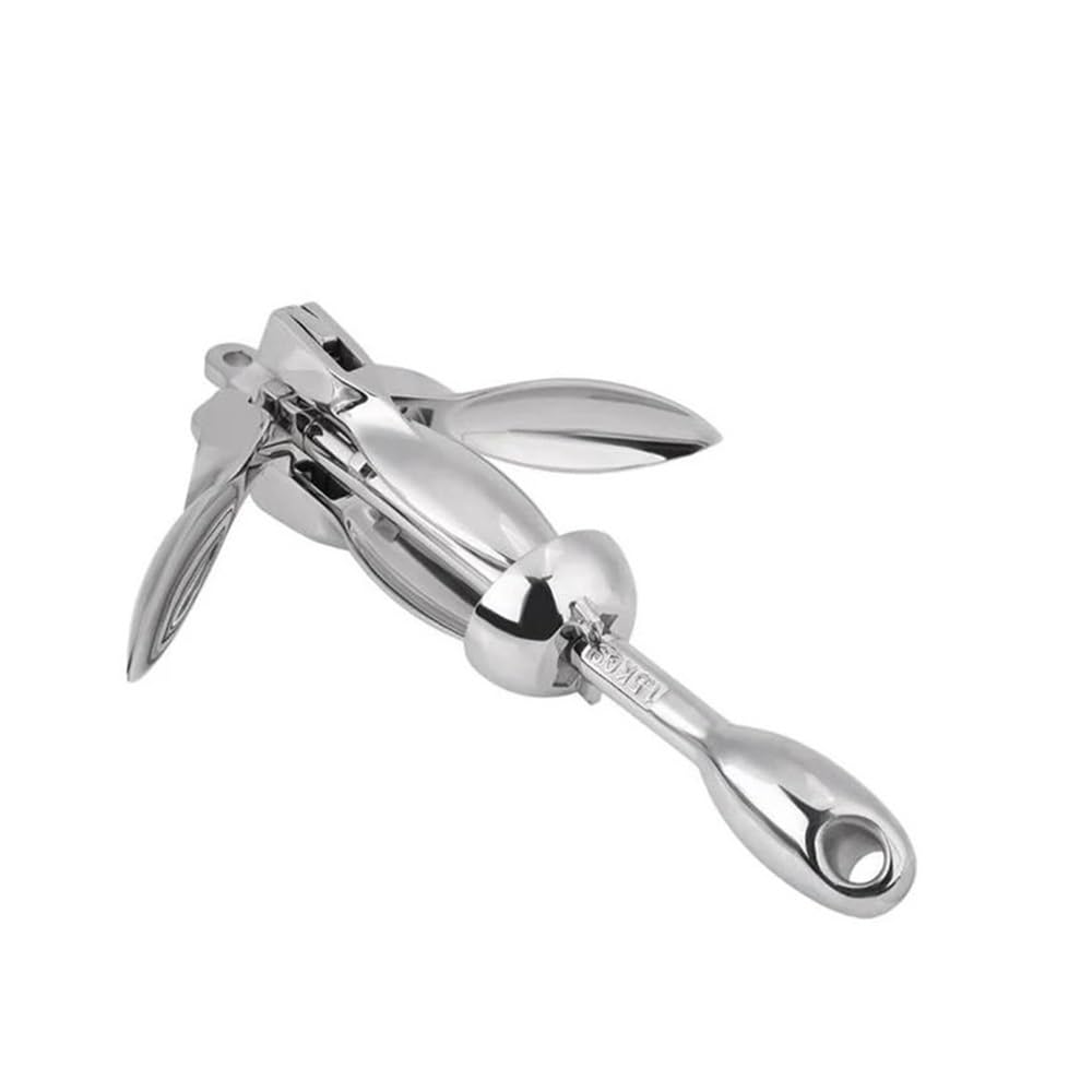 Ancora con Rampino Marino in Acciaio Inossidabile 316 - Pieghevole, 4 Artigli, for Barche e Yacht(1.5KG)