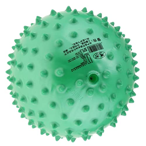 Sharplace 15 cm Balle Sensorielle Jeux de Ballon de Plage Gonflable Natation Piscine Spiky pour Yoga Massage - Vert