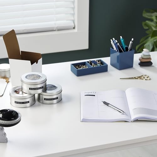 DYMO Original Prägeband | 3D weiß auf schwarz | 9 mm x 3 m | selbstklebendes Kunststoff Etikettenband | für Junior & Omega Beschriftungsgerät | 3 Prägebänder