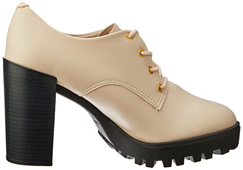 Tamanco Salto, Moleca, Feminino, Creme