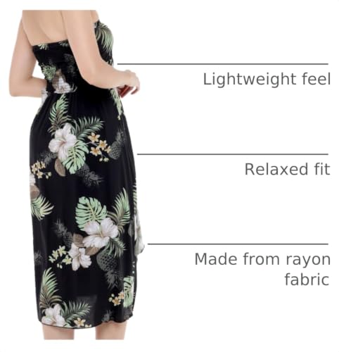 Image of Matchable Couple Hawaiian Shirt or Dress Signature Prints Pineapple | Sold Individually; Matchable Couple Collection; Soft Comfortable Fabric; Signature Tropical Prints; Vacation Ready