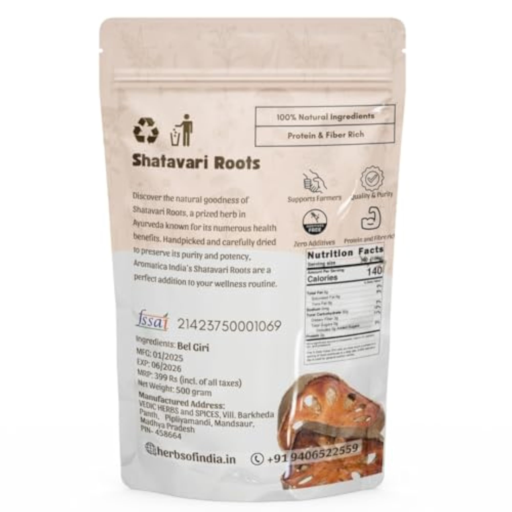 100% Pure Aromatica Bael Dry Fruit for Digestion Wellness, 5KG