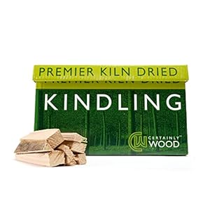 Certainly Wood Kindling – Kiln Dried Natural Firelighters for Woodburning Stove Open Fire Bbq Pizza Oven Fireplace…