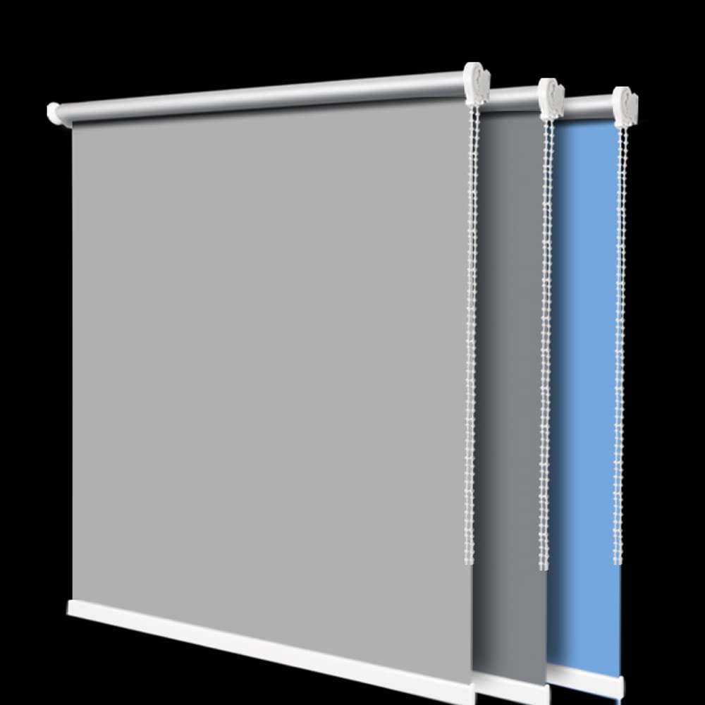 Persianas enrollables 100 % opacas, impermeables, térmicas, con accesorios de montaje, perfectas para dormitorios, salas de estar y oficinas (1,5 x 2 m)