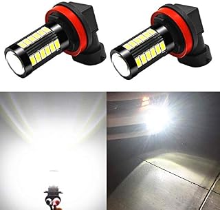 Alla Lighting H11 LED Fog Light Bulbs DRL 2800 Lumens Xtreme Super Bright