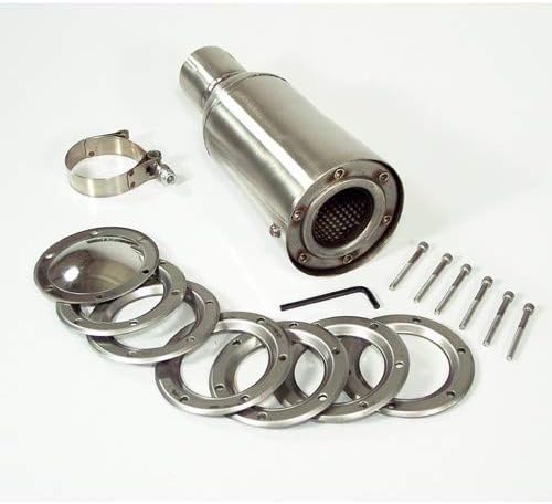 Spark Arrestor, 10 Stainless with 2 Clamp On Inlet, Compatible with Dune Buggy