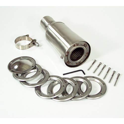 Spark Arrestor, 10 Stainless with 2 Clamp On Inlet, Compatible with Dune Buggy