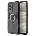 Produktbild SEAHAI Hülle für Realme GT2 Pro (GT 2 Pro), [Militärische Stoßfest Case] 360 Grad Drehbar Magnetische Ringhalter Cover TPU Bumper Schutzhülle Handyhülle - Schwarz