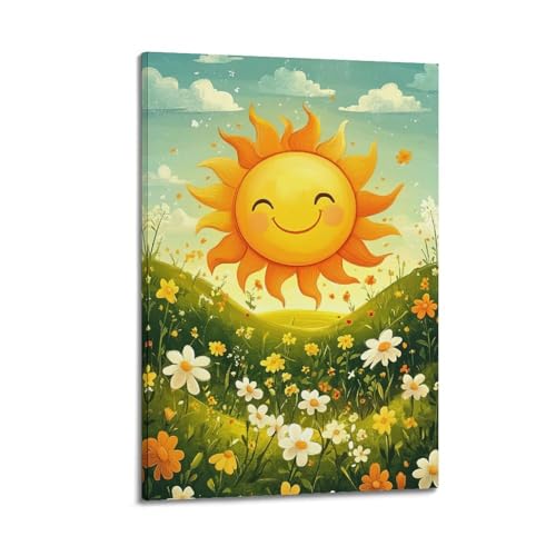 Affiche de paysage souriant et mer pour une décoration qui guérit