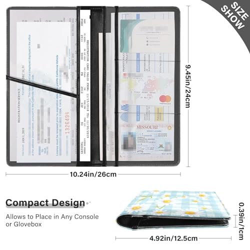 Organizador de Documentos para Auto Cuero miniatura 3