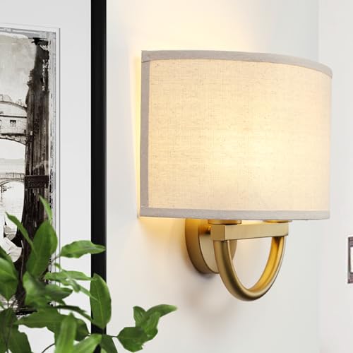 Pathson-Industriel-Double-Tete-Applique-Murale-Demi-cercle-Tissu-Lin-Abat-jour-Lampe-Murale-pour-Chambre-a-Coucher-Salon-Couloir-Hotel-Antique-Lin