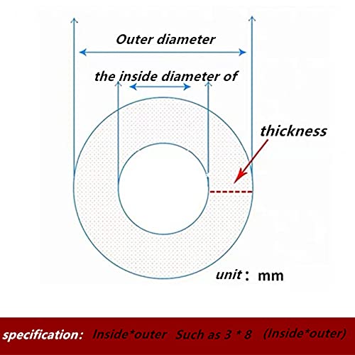 1M /3M/ 5M Food Grade Transparent Silicone Tube Rubber Hose OD4 5 6 8 10 12mm Out Diameter Flexible Milk Hose Clear Beer Pipe Silica Gel (Color : 6x9mm, Length : 5m)