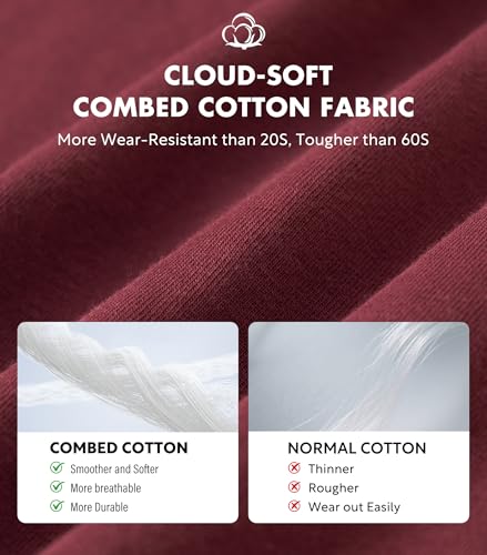 Separatec Combed Cotton Boxers for Men Soft Cooling Boxer Shorts Loose Breathable Knit Mens Underwear with Button Fly 3 Pack2