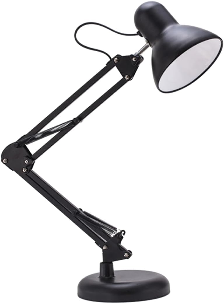 NUOBESTY LED USB Desk Lamp Metal Long Arm Folding Reading Light Adjustable Brightness Eye Protection Table Lamp for Study and Crafting