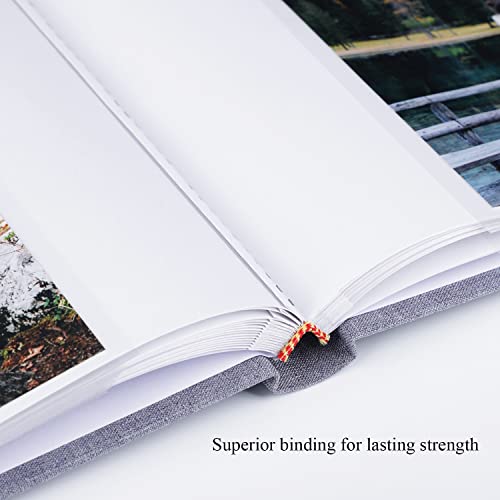 Photo Album 4X6 Hold 60 Photos With Memo Vertical Slip-In Pockets Photo Book, Linen Cover Picture Photo Albums With Writing Space For Wedding Baby Mother's Day Grey #TOP2