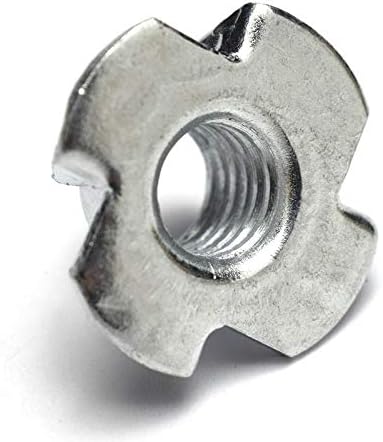 50Pcs M8 Metal Captive T Nuts Pronged Tee Blind Nuts Metric & 10 Pcs M8X30mmx32mm Male Thread Hex Shaped Head Clamping Screw Kno - (Color: Photo Color)